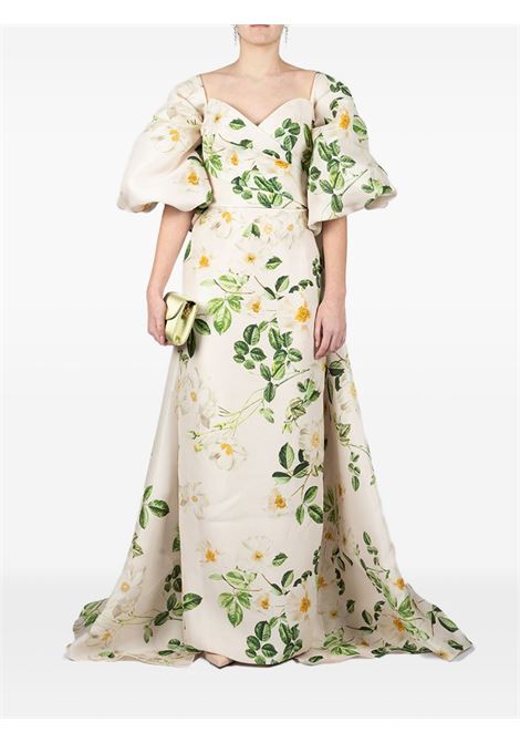 Mantella con stampa floreale multicolore Monique lhuillier - donna MONIQUE LHUILLIER | 2520939